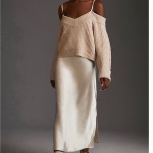 NWT Anthropologie x Mare Mare sweater and silk dress